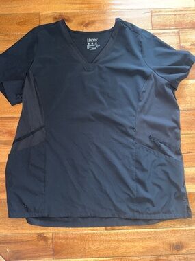 Hanes V-Neck Short Sleeve Scrubs Top